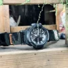 ga1100-dv01-camo-black-04 Camo Black DAVILANE MOLLE Nylon watch band installed on G-Shock GA-1000 / GA-1100 Gravity Master