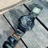 ga1100-dv01-camo-black-06 Camo Black DAVILANE MOLLE Nylon watch band installed on G-Shock GA-1000 / GA-1100 Gravity Master