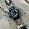 ga1100-dv01-camo-green-03 Camo Green DAVILANE MOLLE Nylon watch band installed on G-Shock GA-1000 / GA-1100 Gravity Master