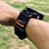 ga1100-dv01-neon-blue-05 Neon Blue DAVILANE MOLLE Nylon watch band installed on G-Shock GA-1000 / GA-1100 Gravity Master