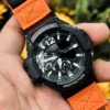 ga1100-dv01-orange-02 Orange DAVILANE MOLLE Nylon watch band installed on G-Shock GA-1000 / GA-1100 Gravity Master