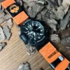 ga1100-dv01-orange-03 Orange DAVILANE MOLLE Nylon watch band installed on G-Shock GA-1000 / GA-1100 Gravity Master
