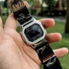 gmw-b5000-dv01-alpine-black-05 Alpine Black DAVILANE MOLLE Nylon watch band installed on G-Shock GMW-B5000
