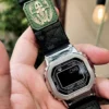 gmw-b5000-dv01-camo-black-06 Camo Black DAVILANE MOLLE Nylon watch band installed on G-Shock GMW-B5000
