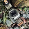 gmw-b5000-dv01-camo-green-07 Camo Green DAVILANE MOLLE Nylon watch band installed on G-Shock GMW-B5000