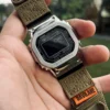 gmw-b5000-dv01-coyote-02 Coyote DAVILANE MOLLE Nylon watch band installed on G-Shock GMW-B5000