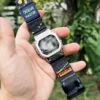 gmw-b5000-dv01-neon-blue-03 Neon Blue DAVILANE MOLLE Nylon watch band installed on G-Shock GMW-B5000