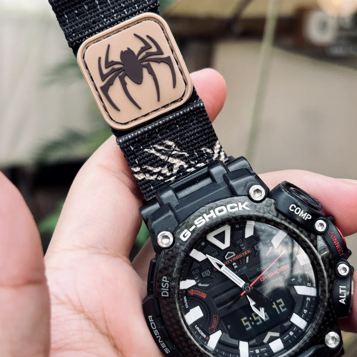 Alpine Black MOLLE Nylon on G-Shock GR-B200